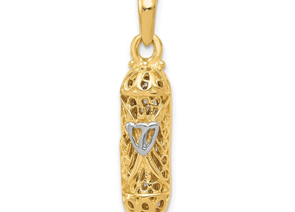 14k Yellow & Rhodium Jewelry Style CG38 - Classique Jewelry Inc.