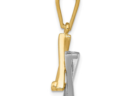 14k Two-tone Star of David Pendant (Style CG52)