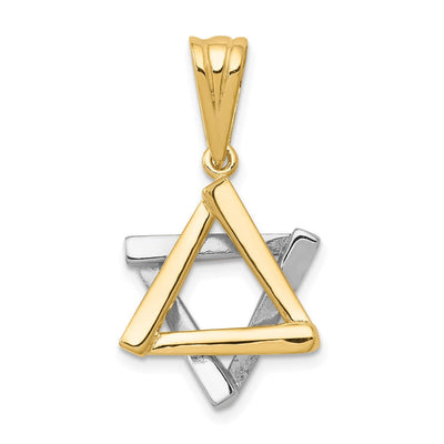 14K gold star pendant