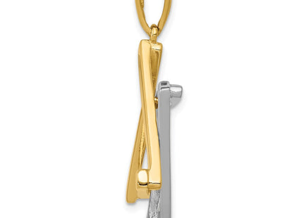 14k Two-tone Star of David Pendant (Style CG53)