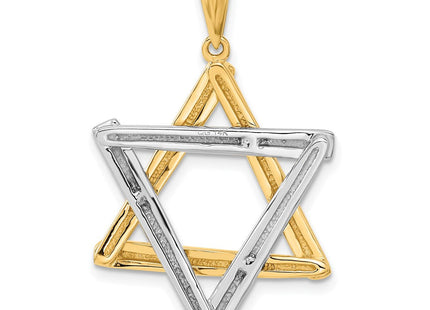 14k Two-tone Star of David Pendant (Style CG53)