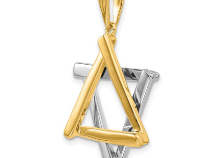 14k Two-tone Star of David Pendant (Style CG53)