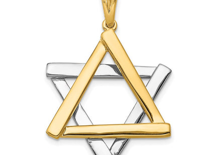 14k Two-tone Star of David Pendant (Style CG53)