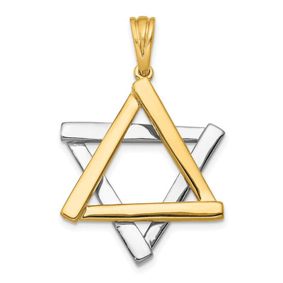 14K gold star pendant