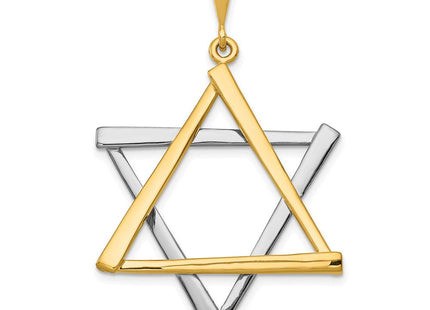 14k Two-tone Star of David Pendant (Style CG54)