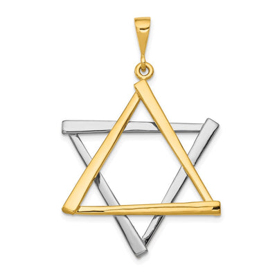 14K gold star pendant