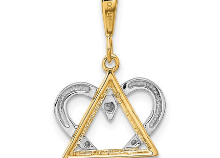 14k Two-tone Pendants Style CG64 - Classique Jewelry Inc.