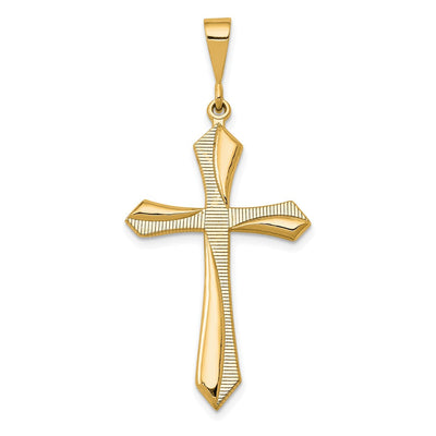 14K gold cross pendant