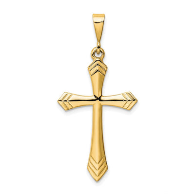 14K gold cross pendant