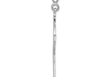 14k White Gold Celtic Cross Charm, 44 x 21mm
