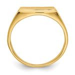 14K 13.0x8.5mm Open Back Mens Signet Ring view