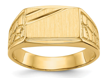 14k Yellow Gold Rings Style CH165 - Classique Jewelry Inc.