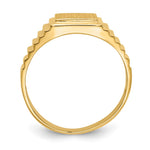 14K 8.5x10.0mm Open Back Mens Signet Ring view