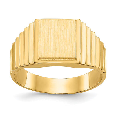 14K gold signet ring