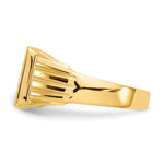 14K 10.5x10.5mm Open Back Mens Signet Ring view
