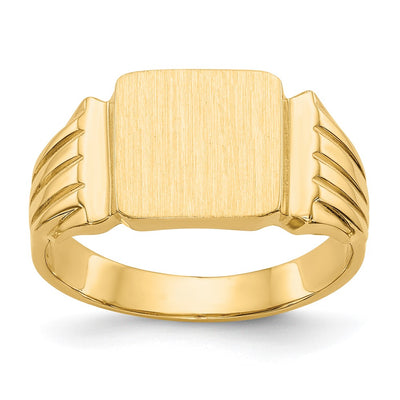 14K gold signet ring