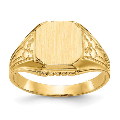 14K gold signet ring