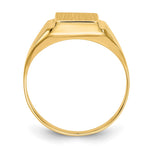 14K 9.0x8.0mm Open Back Signet Ring view