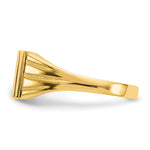 14K 9.0x8.0mm Open Back Signet Ring view
