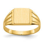 14K 9.0x8.0mm Open Back Signet Ring view