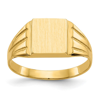 14K gold signet ring