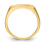14K 12.0 x Open Back Signet Ring view