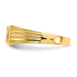 14K 5.25x4.75mm Open Back Signet Ring view