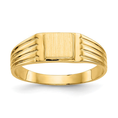 14K gold signet ring