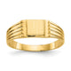 14K 5.25x4.75mm Open Back Signet Ring
