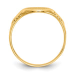 14K 7.5x10.0mm Closed Back Signet Ring view