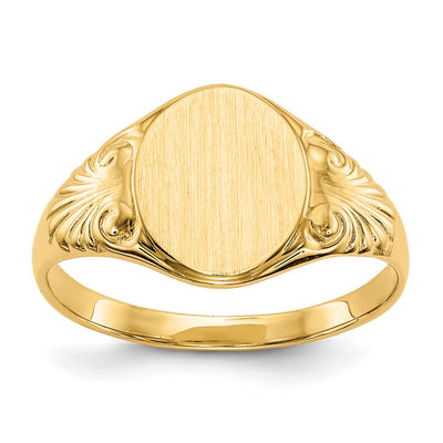 14K gold signet ring