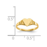 14K Children's Signet Ring view