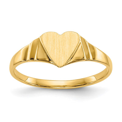 14K gold signet ring