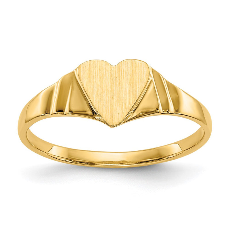 14K gold signet ring