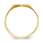 14K 7.5x5.5mm Closed Back Heart Signet Ring view
