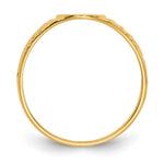 14K 7.0x8.0mm Closed Back Signet Ring view