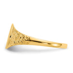 14K 7.0x8.0mm Closed Back Signet Ring view