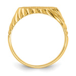 14K 10.0x7.5mm Open Back Signet Ring view