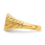 14K 10.0x7.5mm Open Back Signet Ring view