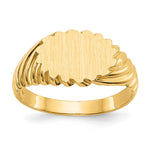 14K 10.0x7.5mm Open Back Signet Ring view