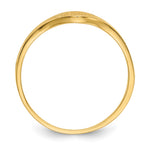 14K 6.5x4.0mm Closed Back Children's Signet Ring view