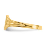 14K 6.5x4.0mm Closed Back Children's Signet Ring view