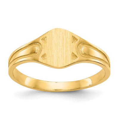 14K gold signet ring