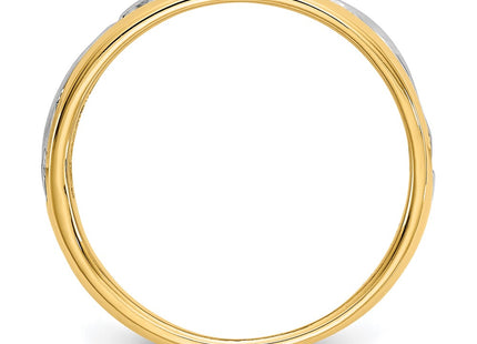 14k Yellow & Rhodium Rings Style CH217 - Classique Jewelry Inc.