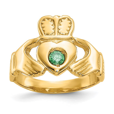 14K gold claddagh ring