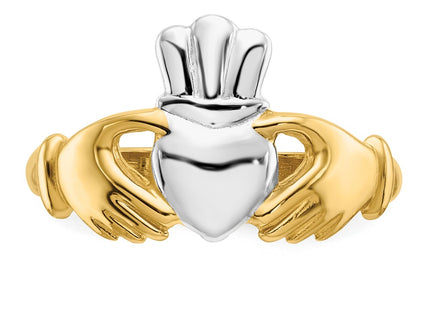 14k Yellow & Rhodium Rings Style CH229 - Classique Jewelry Inc.