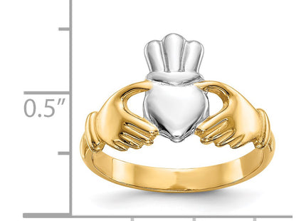 14k Yellow & Rhodium Rings Style CH229 - Classique Jewelry Inc.