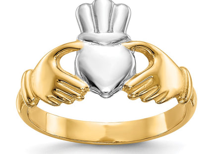 14k Yellow & Rhodium Rings Style CH229 - Classique Jewelry Inc.