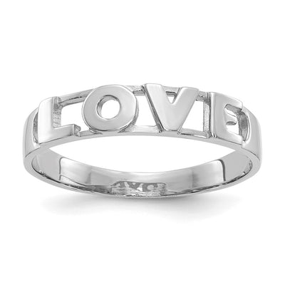 14K white gold ring