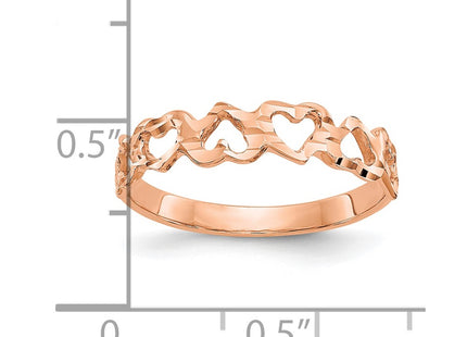 14k Rose Gold Rings Style CH241R - Classique Jewelry Inc.